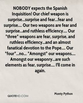 Spanish Inquisition Quotes