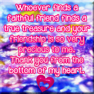 Treasure Our Friendship Quote