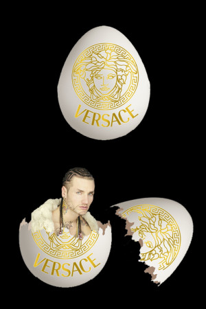 hip hop myart egg transparent Versace riff raff aesthetic net art jody ...