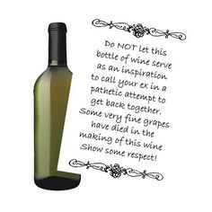 Wine Bottle Labels Funny Saying Funny Wine by TipsyDesigns, $8.00 ...