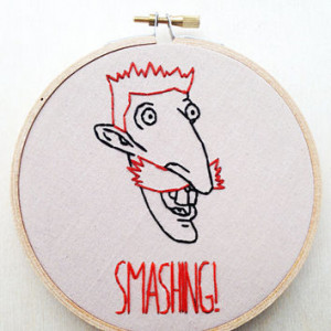 Smashing! Nigel The Wild Thornberrys Hand Embroidery Hoop 90s... More