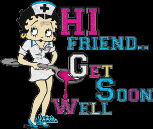 Betty boop says get well soon