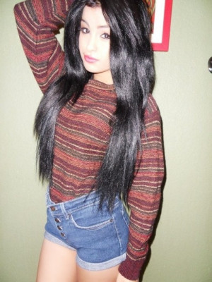 pretty swag hair girl cute quote happy fashion eyes sweater hipster ...