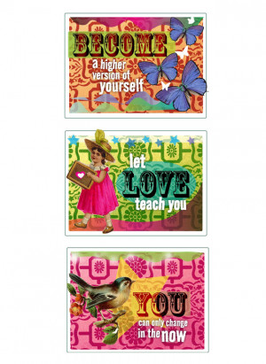 Mini quote inspirational cards designed for our blog readers