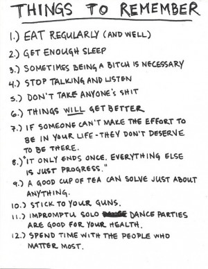 things to live by