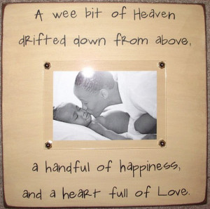 Rustic Picture Frame - Family - Baby - Children quote
