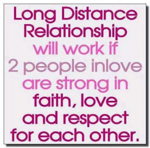 Long distance relationship. ..