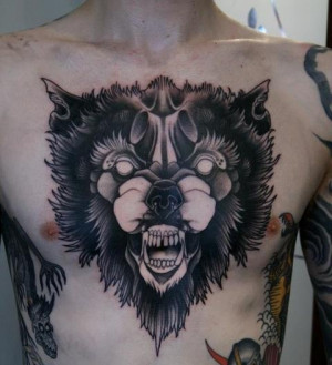 Wolf Without Eyes Big Chest...