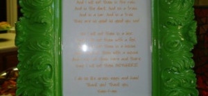 Baby Picture Frames With Quotes And Sayings: Green Eggs And Ham Baby ...