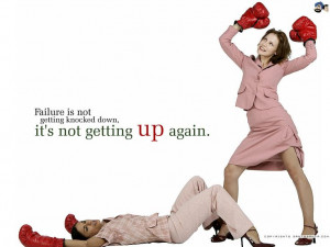 ... getting up again.