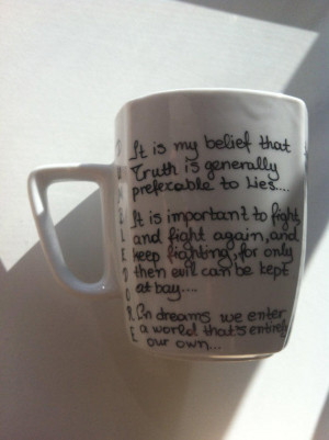Harry Potter Mug with Albus Dumbledore quotes