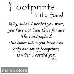 footprints prayer - Google Search