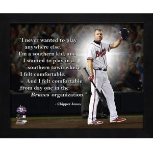 chipper jones atlanta braves framed 11x14 pro quote available from ...