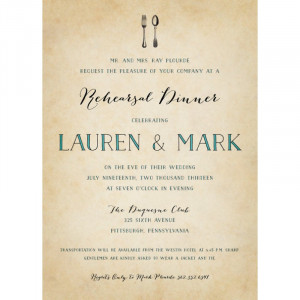 Rehearsal Dinner Invitation Postcards And Postcard Template Designs