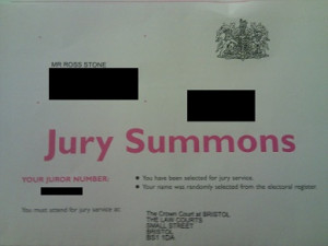 Jury Summons Letter