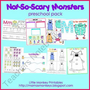 ... Monsters, Pre K, Monsters Preschool, Teachers Notebooks, Tots Pack