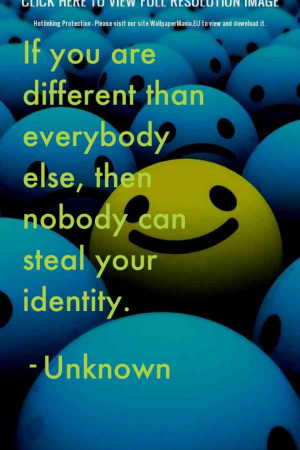 Stand Out From The Crowd Quotes Be different quote