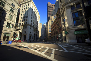 Quiet washes over downtown as workers extend holiday