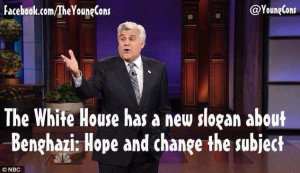 tell me Jay Leno wasn't fired for his political jokes. Lately Obama ...