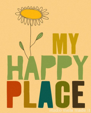 ... library be happy vintage art quote art my happy place $ 20 00 via etsy