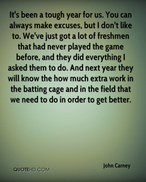 ... . You Can Always Make Excuses, But I Don’t Like To… - John Carney
