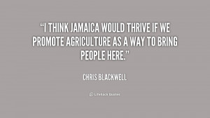 think Jamaica would thrive if we promote agriculture as a way to ...