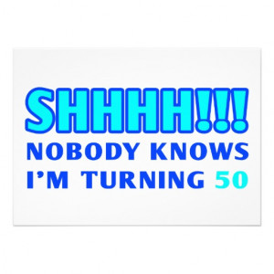 Funny 50 Year Old Invitations