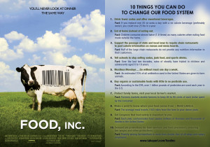 Click here if you wish to read about the Food Inc film
