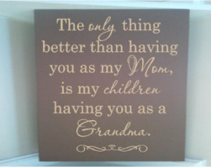 Personalized wooden sign w vinyl qu ote The only thing better than ...