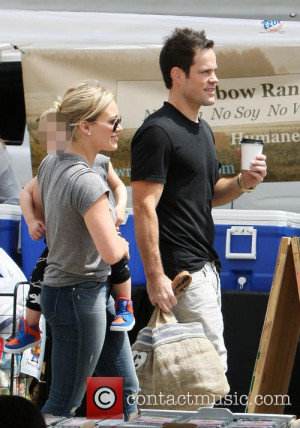 Picture Hilary Duff Mike Comrie and Luca Comrie Los Angeles