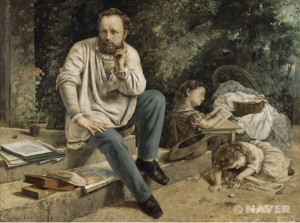 피에르 조셉 프루동과 그의 아이들, 1853년 ...