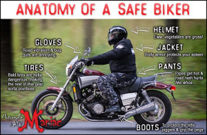 Anatomy of a safe biker - #motorcycle #safety