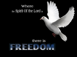 Christian Quote: Freedom Papel de Parede Imagem