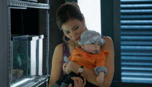 Angela and Michael in the Season 7 premiere of Bones.