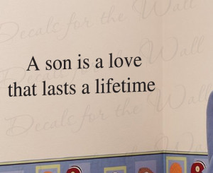 Son Baby Boy's Room Removable Wall Quote Decal