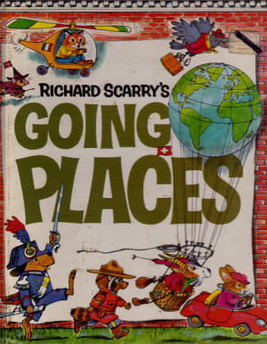 Richard Scarry vintage kids book Going Places, fabulous illustrations ...