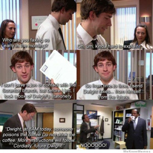 Jim Halpert the original troll – Sending Dwight faces from himself ...