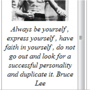 Bruce Lee - Be yourself