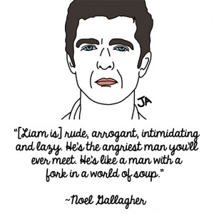 ... and Noel Gallagher Talk Shit About Each Other, In Illustrated Form