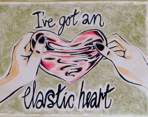 Sia- Elastic Heart / Song Lyric Art / A4 Print ...