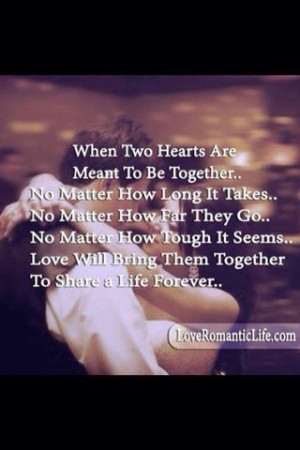 When two hearts are meant to be together
