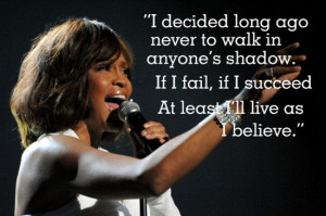 Whitney Houston Inspiring Quote