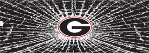 Georgia Bulldogs Shattered Auto Rear Window Decal Features