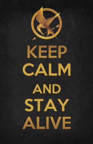 Keep Calm - The Hunger Games Poster 02 Art Print