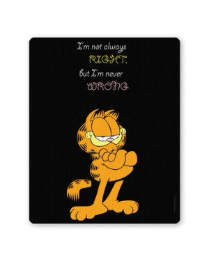 Garfield Attitude Funny Quote Mouse Pad