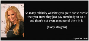 So many celebrity websites you go to are so sterile that you know they ...