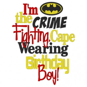 Crime fighting cape wearing birthday boy batman inspired shirt ...