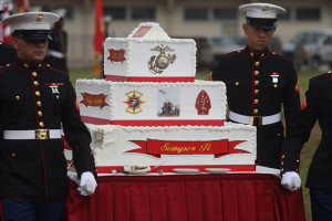 Marine Corps Base Camp Lejeune, Nov. 9. Showcasing a cake-cutting ...