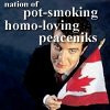 daemonluna: Rick Mercer, holding a Canadian flag with the quote ...