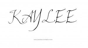 Kaylee Name Tattoo Design